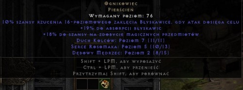 Ognikowiec Wisp Projector D2R Diablo 2 ROTW Ladder