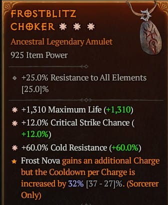 Sezon 4 Legendarny Amulet 3 GA