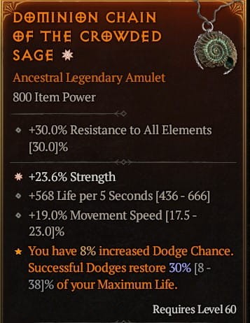 1 GA AMULET Strength SEZON 7
