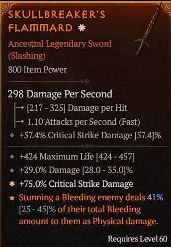 1 GA SWORD CRIT DMG Sezon 7