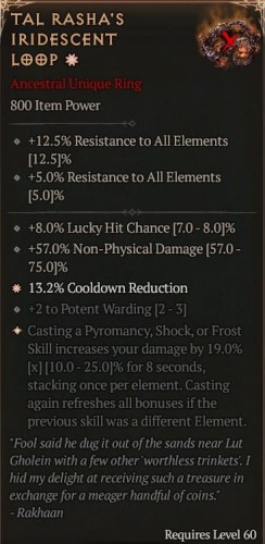 1 GA RING TAL RASHA'S IRIDESCENT LOOP SEZON 7
