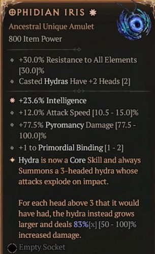1 GA OPHIDIAN IRIS DIABLO 4 SEZON 9