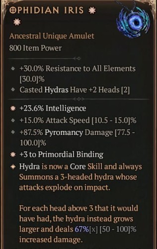 2 GA OPHIDIAN IRIS DIABLO 4 SEZON 9