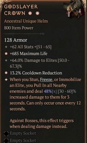 2 GA GODSLAYER CROWN DIABLO 4 SEZON 9
