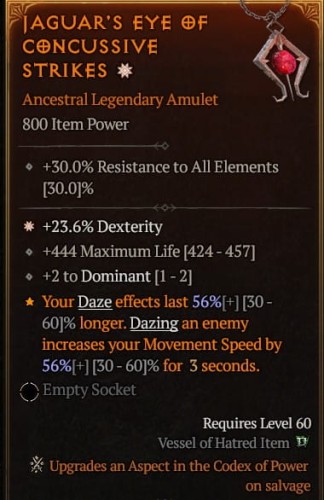 1 GA AMULET DEX SEZON 10