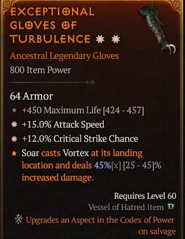 2 GA RĘKAWICE ATTACK SPPED CRIT SEZON 10