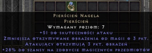 Pierścień Nagela Nagel D2R Diablo 2 Resurrected ROTW Ladder