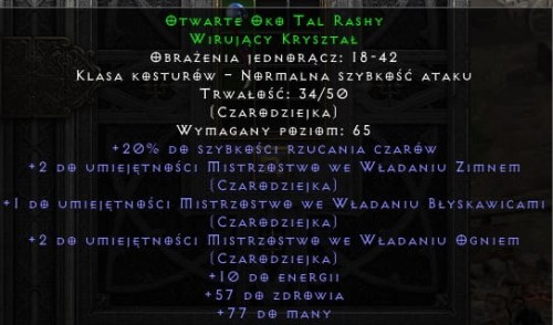 Broń Tal Rasha Tal Rash D2R Diablo 2 Resurrected ROTW Ladder