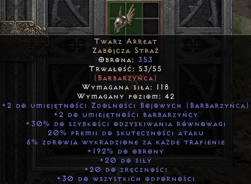 Twarz Arreat D2R Diablo 2 Resurrected ROTW Ladder