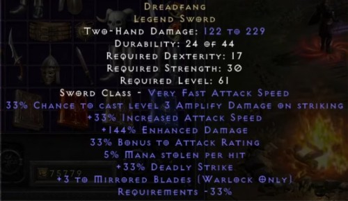 DREADFANG D2R ROTW LADDER