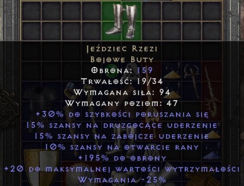 Jeździec Rzezi Gore D2R Diablo 2 Resurrected ROTW Ladder
