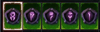 SET WARLOCK Harash's Shadow CAŁY ZESTAW TALIZMANY SEZON