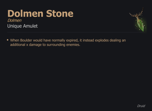 Dolmen Stone / Dolmen UNIKAT Diablo IV SEZON