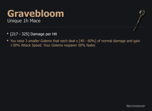 Gravebloom UNIKAT Diablo IV SEZON