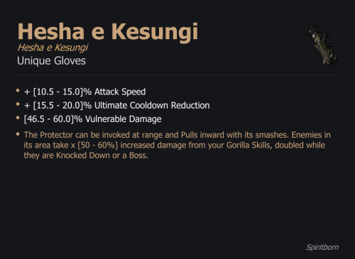 Hesha e Kesungi / Hesha e Kesungi UNIKAT Diablo IV SEZON