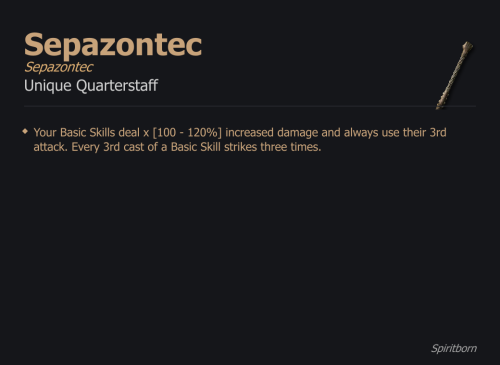 Sepazontec / Sepazontec UNIKAT Diablo IV SEZON