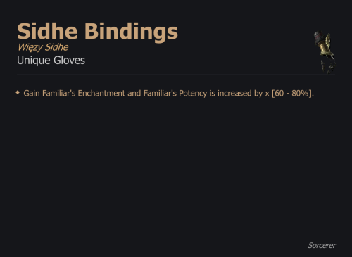 Sidhe Bindings / Więzy Sidhe UNIKAT Diablo IV SEZON
