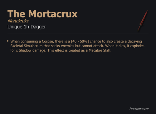 The Mortacrux / Mortakruks UNIKAT Diablo IV SEZON