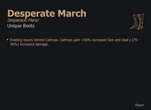 Desperate March / Desperacki Marsz UNIKAT Diablo IV SEZON