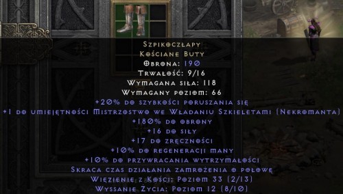 Szpikoczłapy Marrowwalk D2R Diablo 2 Resurrected ROTW Ladder