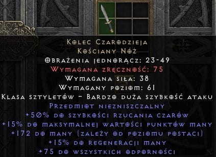 Kolec Czarodzieja Wizz D2R Diablo 2 Resurrected ROTW Ladder