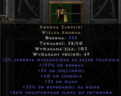 Korona Złodziei D2R Diablo 2 Resurrected ROTW Ladder
