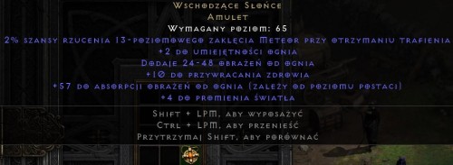 Rising SUN Wschodzące Słońce Diablo 2 Resurrected ROTW Ladder