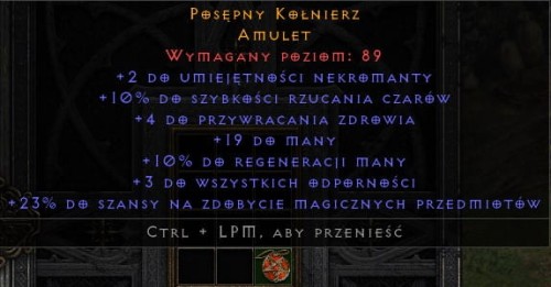 Amulet Nekromanta 10 Fcr ROTW Non Ladder