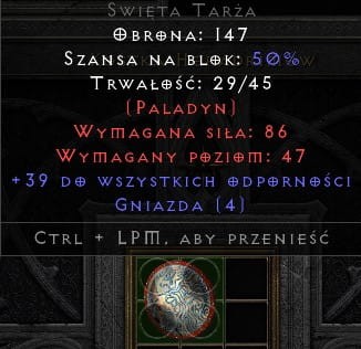 Święta Tarża 39 All Res 4 Sockets D2R ROTW Non Ladder