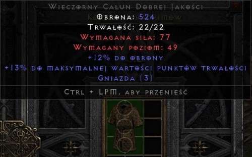 Wieczorny Całun 12 ED 3 Sockets D2R ROTW Non Ladder