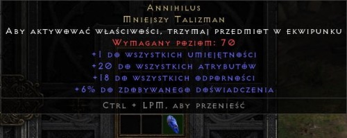 Annihilus 20/18/6 ROTW Non Ladder