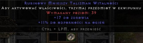 Talizman 17 Life 11 Fire Res ROTW Non Ladder