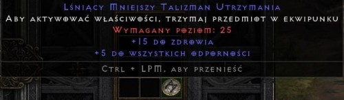 Talizman 15 Life 5 All Res ROTW Non Ladder