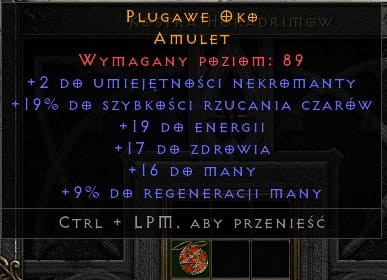 Amulet Nekromanta 19 FCR ROTW Non Ladder