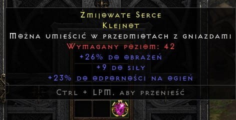 Klejnot Rare 3 Stats ROTW Non Ladder