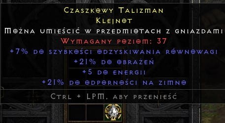 Klejnot Rare 4 Stats ROTW Non Ladder