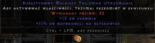 Talizman 15 Life 11 Light Res Mana ROTW Non Ladder
