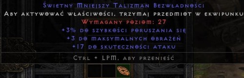 Talizman 3/3/17 ROTW Non Ladder