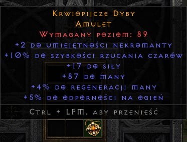 Amulet Nekromanta 10 FCR ROTW Non Ladder