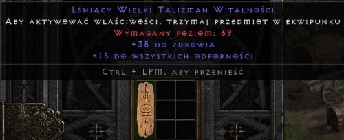 Talizman 38 Life 15 All Res ROTW Non Ladder