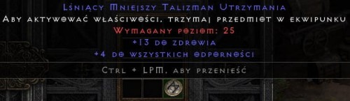 Talizman 13 Life 4 All Res ROTW Non Ladder