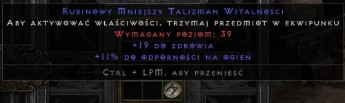 Talizman 19 Life 11 Fire Res ROTW Non Ladder