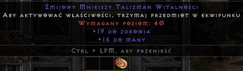 Talizman 19 life 16 Mana ROTW Non Ladder