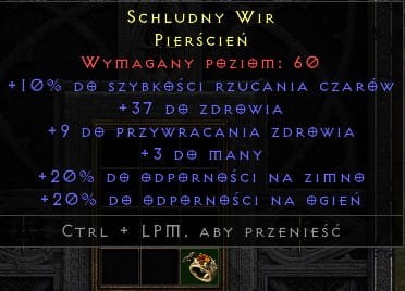 Pierścień Schludny Wir 10 FCR ROTW Non Ladder