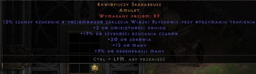 Amulet Druid 19 Fcr 20 Life ROTW Non Ladder