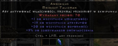 Annihilus 19/20/9 ROTW Non Ladder