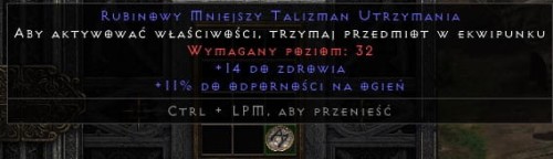 Talizman 14 Life 11 Fire Res ROTW Non Ladder