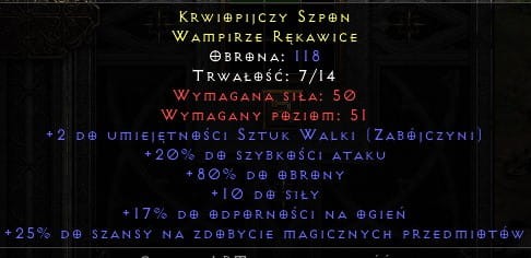 Rękawice Zabójczyni 2/20 MF + ROTW Non Ladder