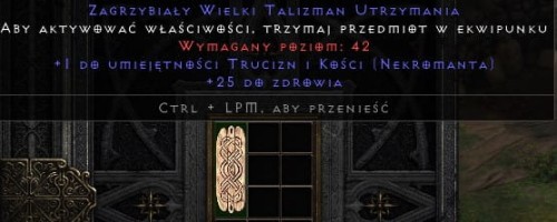 Talizman PNB Skiller + 25 Life ROTW Non Ladder