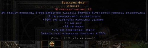 Amulet 2/10 FCR Czarodziejka ROTW Non Ladder